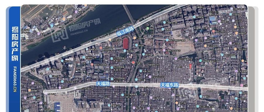 因市政道路建设需要，揭阳将对这里的房屋进行拆除，拓宽路段！